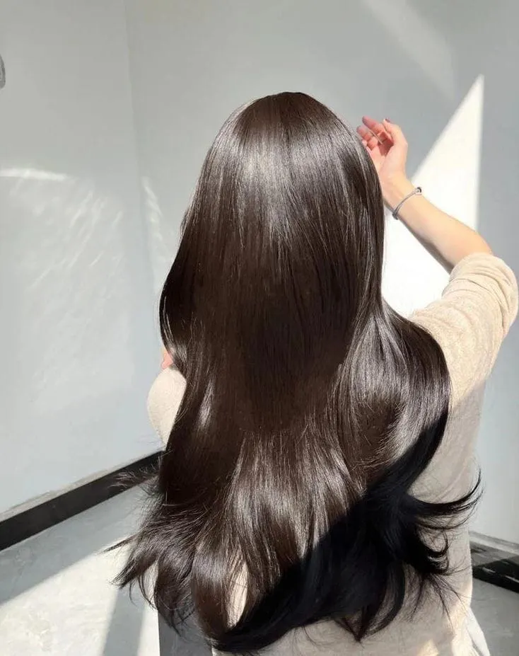 rambut berkilau